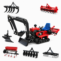 Traktor Mini Crawler 25hp 35hp 50hp dengan Excavator untuk Pertanian, Kebun, dan Rumah Kaca
