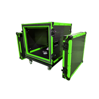 Flight case 8U pour amplificateur de tournée, montage simple, rack 19 pouces