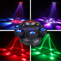 6 Bee-Eyes Faisceau Tête Mobile Lumière DJ Piste De Danse Rouge Vert Laser DJ Lumières Avec Strobe Pour Disco Stage Club Éclairage