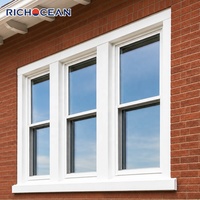 Ventana Corrediza Doble de Aluminio con Rotura de Puente Térmico RICHOCEAN Villa 6063-T5, Aislamiento Térmico, Doble Acristalamiento