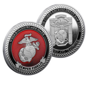 库存金银镀金金属工艺品纪念币训练基地主题纪念币团队精神收藏币 - Product Image 4