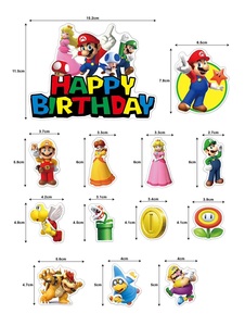 ของตกแต่งหน้าเค้กธีม<span class=keywords><strong>มาริ</strong></span>โอปาร์ตี้วันเกิดเครื่องมือตกแต่งสำหรับเด็กๆ - Product Image 3