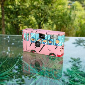 Boîte et autocollant couleur personnalisés, appareil photo jetable noir pour usage domestique, pellicule couleur ISO400 C41, appareil photo manuel - Product Image 6