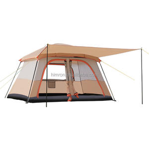 Tente <span class=keywords><strong>de</strong></span> <span class=keywords><strong>camping</strong></span> familiale d'extérieur <span class=keywords><strong>de</strong></span> style nouveau avec double porte, foyer, protection solaire intégrée, tissu Oxford, tente <span class=keywords><strong>de</strong></span> <span class=keywords><strong>parc</strong></span> - Product Image 1