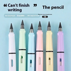 Crayons HB <span class=keywords><strong>Eternal</strong></span> Technology pour étudiants en ligne, impression sérigraphique rouge et noir, sans encre, sans découpe, sans salissure des mains - Product Image 4