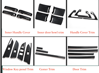 MRD Adapté à Toyota Land Cruiser LC200 2008-2021 Aspect carbone Pièces de décoration intérieure automobile