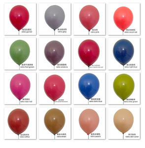 La migliore vendita 10 pollici 2.2g bianco sabbia grigio Senior colori retrò palloncino rotondo in lattice per festa decorazione di compleanno - Product Image 5