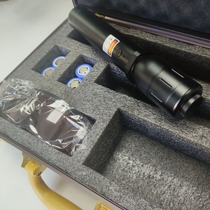 ไฟฉายอลูมิเนียมสำหรับการบินกำลังสูง สีสันสดใส แสงเลเซอร์เขียว/น้ำเงิน/แดง/ขาว/เหลือง/ม่วง สำหรับป้องกันตัวกลางแจ้ง ขายส่ง - Product Image 3