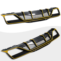 Pour Chevrolet Corvette C8 Stingray Cabriolet Coupé Z51 Z06 2020-2025 – Diffuseur de pare-chocs arrière, grille et spoiler en fibre de carbone