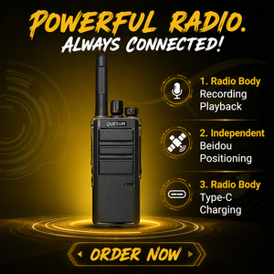 Radio numérique QUANSHENG MX8 UHF, <span class=keywords><strong>talkie</strong></span>-<span class=keywords><strong>walkie</strong></span> double émetteur-récepteur <span class=keywords><strong>Bluetooth</strong></span> IP68 avec fonction répéteur à même fréquence - Product Image 1