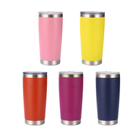 2025 vente chaude produit gobelet en acier inoxydable gobelet à double isolation 20oz 16oz 30oz café voyage gobelet tasse