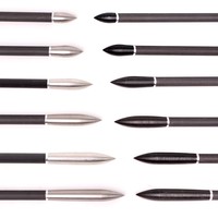 ID 6.2mm OD 7.5mm fer/acier inoxydable tir à l'arc flèche conseils de chasse points de champ pêche flèche 100/125/150/200/250/300/350gns