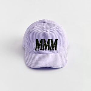 Gorra de Béisbol de Pana de 5 Paneles, Estilo Deportivo Vintage de Alta Calidad, Multicolor, con Imagen Familiar y Logotipo Bordado - Product Image 4