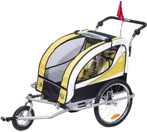 <span class=keywords><strong>Remolque</strong></span> de <span class=keywords><strong>Bicicleta</strong></span> para <span class=keywords><strong>Niños</strong></span> y Carrito de Jogging Plegable para Exteriores, Transporte de Mercancías y Paseos en el Parque - Product Image 2