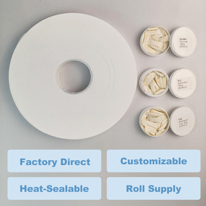 Vente en gros d'emballage de matières premières Papier filtre oral Non-tissé souple pour les lèvres avec technologie de thermoscellage SNUS pour le tabac de qualité alimentaire - Product Image 3