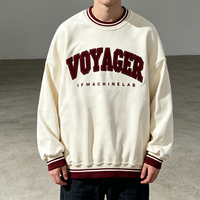 Sweat-shirt à col rond en coton pour homme avec impression graphique personnalisée, idéal pour le streetwear hivernal, sweat-shirt athlétique pour homme