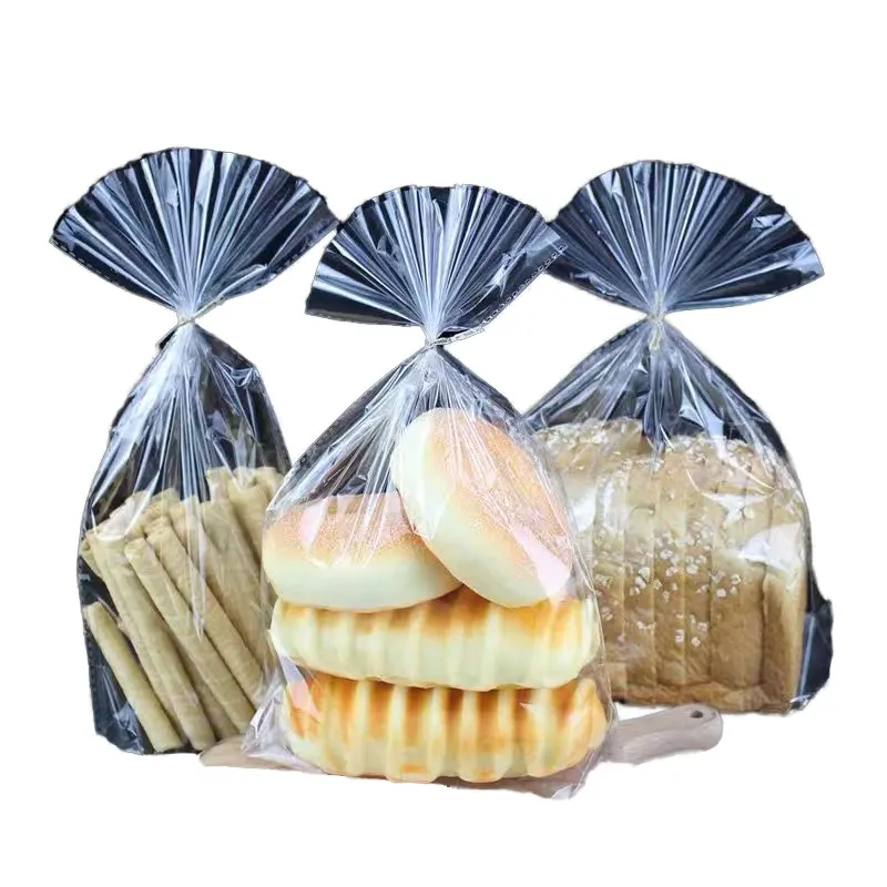Usine Directe Transparent Rétractable Pain Cuisson Gâteau Biscuit Bonbons Sac Recyclable et Gravure Imprimé pour Un Usage Alimentaire