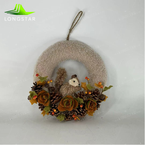 Fabbrica di vendita calda materiale Fluff alce, scoiattolo, orso polare, disegno <span class=keywords><strong>lupo</strong></span>, decorazione ornamentale natalizia - Product Image 4
