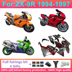 ชุดแฟริ่งมอเตอร์ไซค์แบบฉีดขึ้นรูป สำหรับ Zx-9r Zx9r ปี 1994 1995 1996 1997 ชุดตัวถังพลาสติก แฟริ่ง Zx-9r ปี 1994-19 - Product Image 1