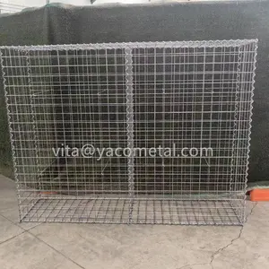 Yachao Welded Wire Mesh Stone Cages 3 X 1 X 1 M Galfan Wire/galvanized Gabion Box