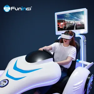 레이싱 운전 가상 현실 자동차 VR 레이싱 카 게임 실내 전기 VR 카트 레이싱 시트 테마 파크 게임 시뮬레이터