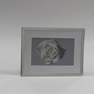 Hàng Mới Về 2020 Ảnh Khung Ảnh Kim Loại Với Thảm Màu Ngà Cho Ảnh 6X7 & Kính Thật - Product Image 3