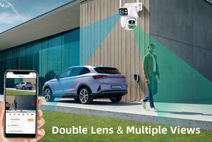 Icsee Mini Domo WiFi cámara de seguridad inteligente AI detección de movimiento humano visión nocturna inalámbrica Ptz Cámara al aire libre almacenamiento de datos en la nube - Product Image 5