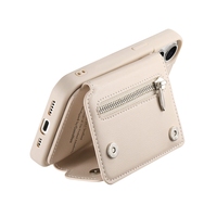 Étui portefeuille antichoc avec fermeture éclair et emplacements pour cartes pour Tecno Spark 30/Spark 30 Pro/Hot 50 Pro Plus/Smart 4 Plus/S25