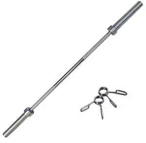 Leverancier Verkoop 1.5M Barbell Bar Gym Fitness Staal Chroom Gewichtheffen Halterstang