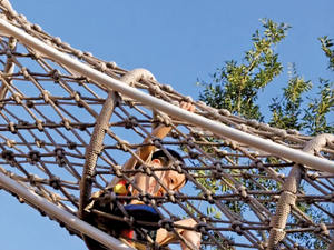 실내 상업용 레인보우 네트 놀이터 - 실내 놀이 센터 및 소형 놀이터용 미니 트램펄린 & 슬라이드 - Product Image 5