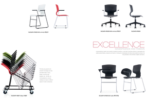 Silla Colorida con Patas de Metal, Silla Moderna de Plástico para Oficina, <span class=keywords><strong>Bar</strong></span>, Capacitación, Sala de Reuniones, Recepción - Product Image 5