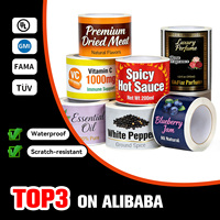 Étiquette personnalisée autocollante en rouleau BOPP argenté brillant, impression douce au toucher, pour bouteille de produit capillaire (huile)