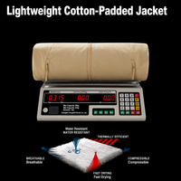 Veste de randonnée thermique rembourrée à capuche unisexe personnalisée, étiquette privée, ultra-légère, imperméable, coupe-vent, OEM clé en main, 5 couleurs