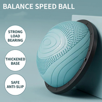 Ballon d'équilibre demi-sphère de 58 cm pour le yoga, le Pilates, l'entraînement du tronc et les exercices de fitness