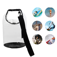 GARIDA Outdoor Ultralight Drybag Transparent 5L Water Proof Bag Dry Pack Clear PVC Waterproof Dry Bag Pack GEBW-003