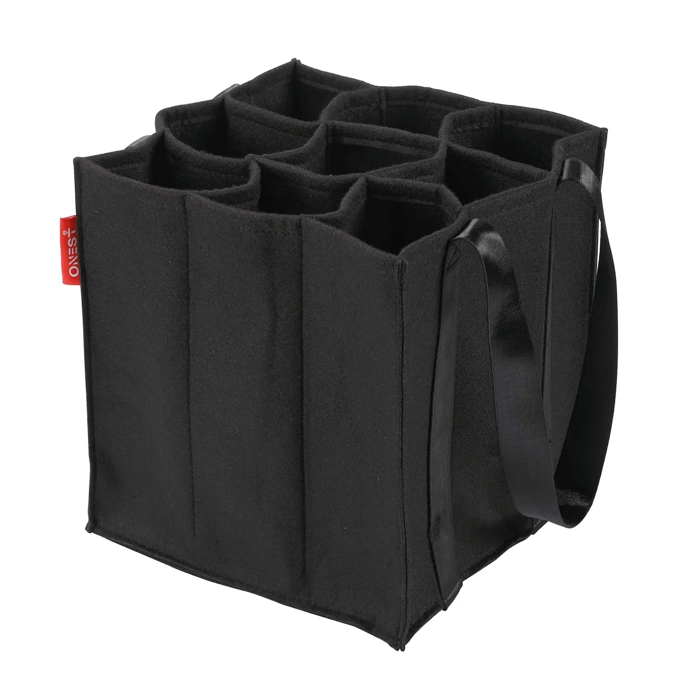 Strong tension nylon handle heavy bearing capacity water bottle sleeve carrier bag beverage bottle carriers