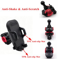 Support de téléphone pour vélo, rotatif à 360 degrés, avec ventouse en ABS, support télescopique pour voiture, lit ou bureau