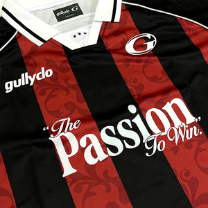 サッカージャージーTシャツカスタムレトロストライプ昇華プリントメンズサッカージャージートップ - Product Image 4