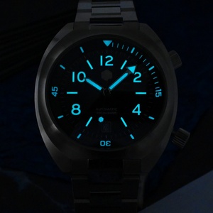 San Martin Men Diving Watch YN55 Button Control Bidirectional Turn Chapter Ring <b>Automatic</b> Mechanical Sapphire Waterproof 200m - Product Image 3