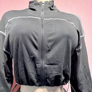 秋季女式 2 件套慢跑套装透气环保短上衣长下装运动服外套 - Product Image 5