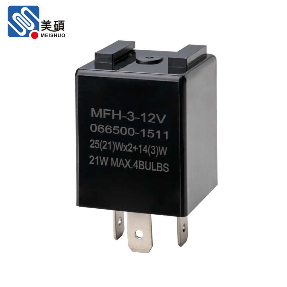 CE EMC RoHS Certified 12V MFH-3-12V 3P Low Power Electronic Flasher Relay for Automotive Use for Global Market