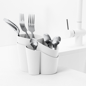 Escurridor de Polipropileno Blanco para Coladores y Escurridores, Cubiertos de Primera Calidad, Plato de 14x12x11.5cm, Origen Italia, para Mayor Comodidad - Product Image 2