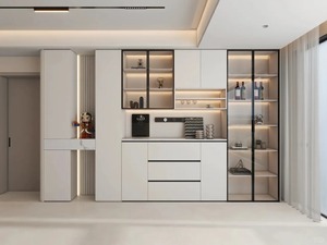 Contemporary Design Solid Wood Modular <strong>Sideboard</strong> Buffet Cabinet <strong>for</strong> <strong>Kitchen</strong> Dining Room - Product Image 4