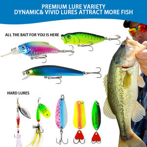 Vente chaude 12 pièces coffret cadeau de pêche boîte aveugle de noël appâts de pêche Mino à paillettes ensemble d'appâts de pêche appâts artificiels - Product Image 4