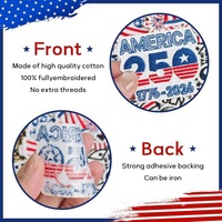 Écussons brodés personnalisés USA 250e anniversaire, drapeau américain, aigle, badges appliqués pour vestes, chapeaux, sacs à dos