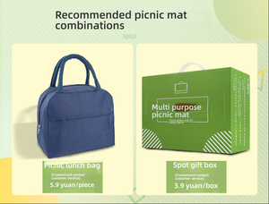 Tapis <span class=keywords><strong>de</strong></span> pique-nique imperméable et anti-humidité à ultrasons, design moderne et simple, en matériau PEVA, pour <span class=keywords><strong>la</strong></span> plage, le camping et les activités <span class=keywords><strong>de</strong></span> plein air - Product Image 2