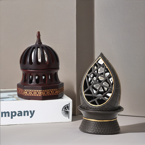 European Creative Incense Burner Simple Desktop Hollow Aromatherapy <b>Table</b> Ornaments Middle East Luxury Resin Mabkhara Aromatic - Product Image 2