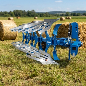 Cultivateur agricole robuste avec charrue réversible hydraulique à 4 lames pour travaux de labour à grande échelle - Product Image 3