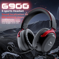 Auriculares Inalámbricos para Juegos Smailwolf G900, 4 Modos, BT5.0, 2.4G, 40mm, Luz RGB, Micrófono con Cancelación de Ruido para PC, PS5, Laptop, Esports