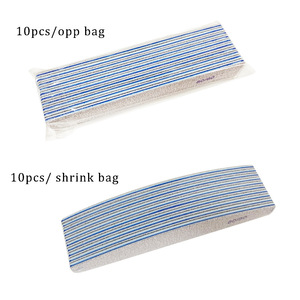 Limador de uñas de doble cara lavable con logotipo personalizado, bloque de pulidor de uñas, limas de uñas de grano 100/180 - Product Image 5